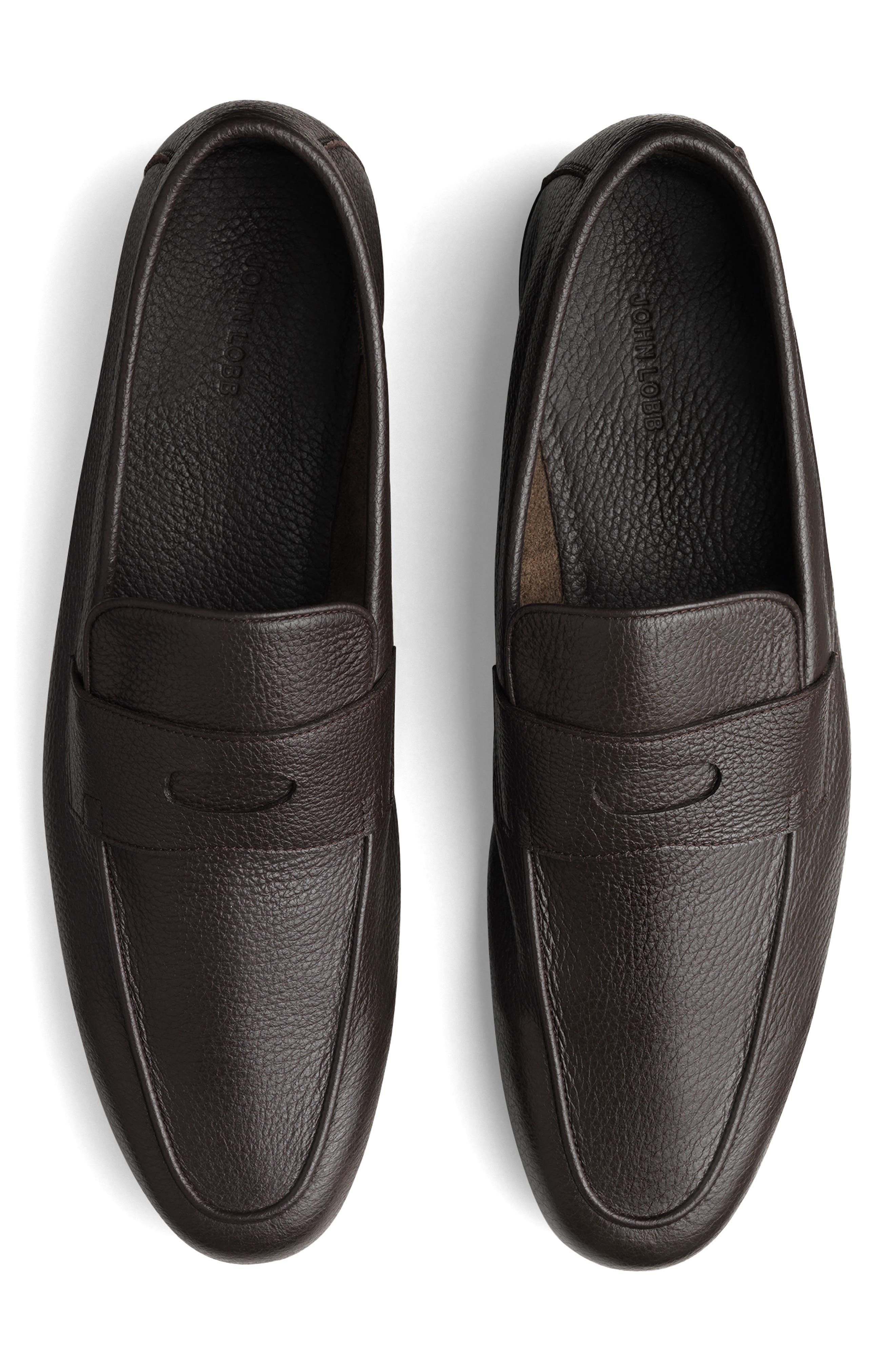 John Lobb Thorne Penny Loafer, Alternate, color, Brown