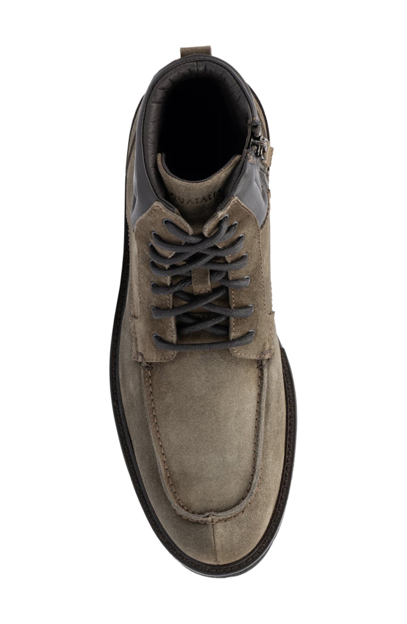 Aquatalia Fortino Water Repellent Boot, Alternate, color, Grey Brown