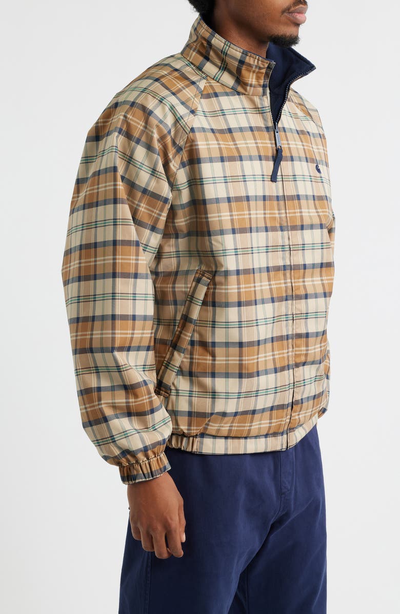 Carhartt Work In Progress Planer Water Repellent Reversible Canvas & Fleece Jacket, Alternate, color, Planer Wall / Air Force Blue