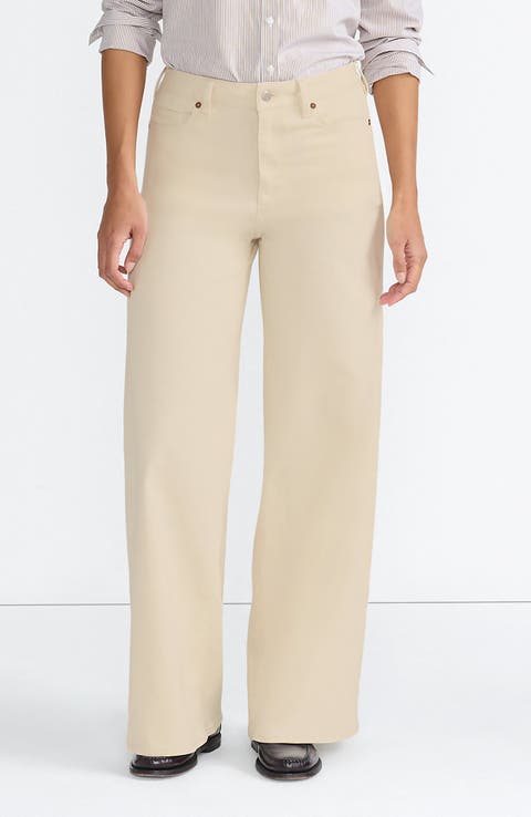 Lands' End Recover Denim High Rise Extra Wide Leg Jeans