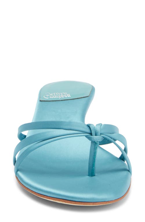 Jeffrey Campbell Doretta Kitten Heel Flip Flop In Blue