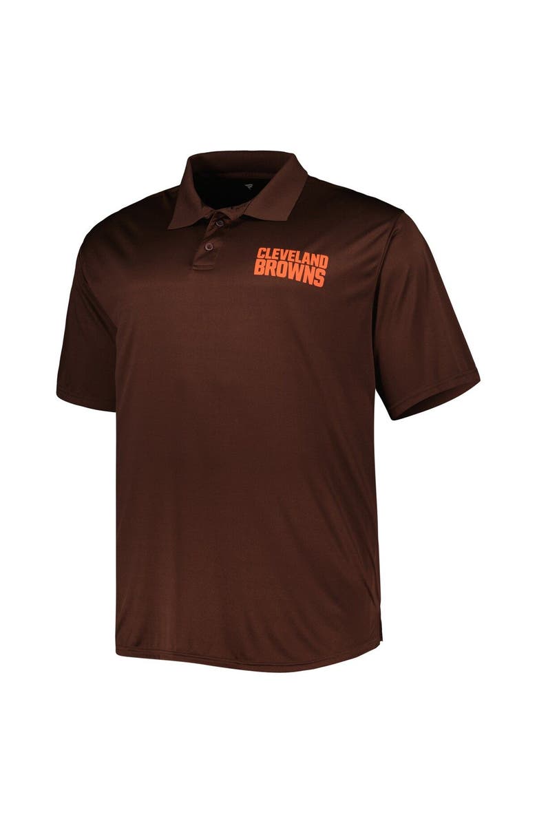 FANATICS Men's Fanatics Branded Brown/White Cleveland Browns Solid Two-Pack Polo Set, Alternate, color, 