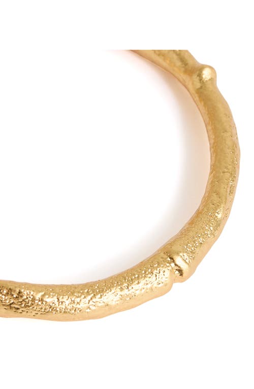 Reiss Monisha Molten Bangle In Gold Tone