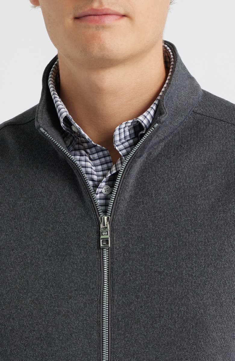 Peter Millar Crown Knit Vest, Alternate, color, Iron