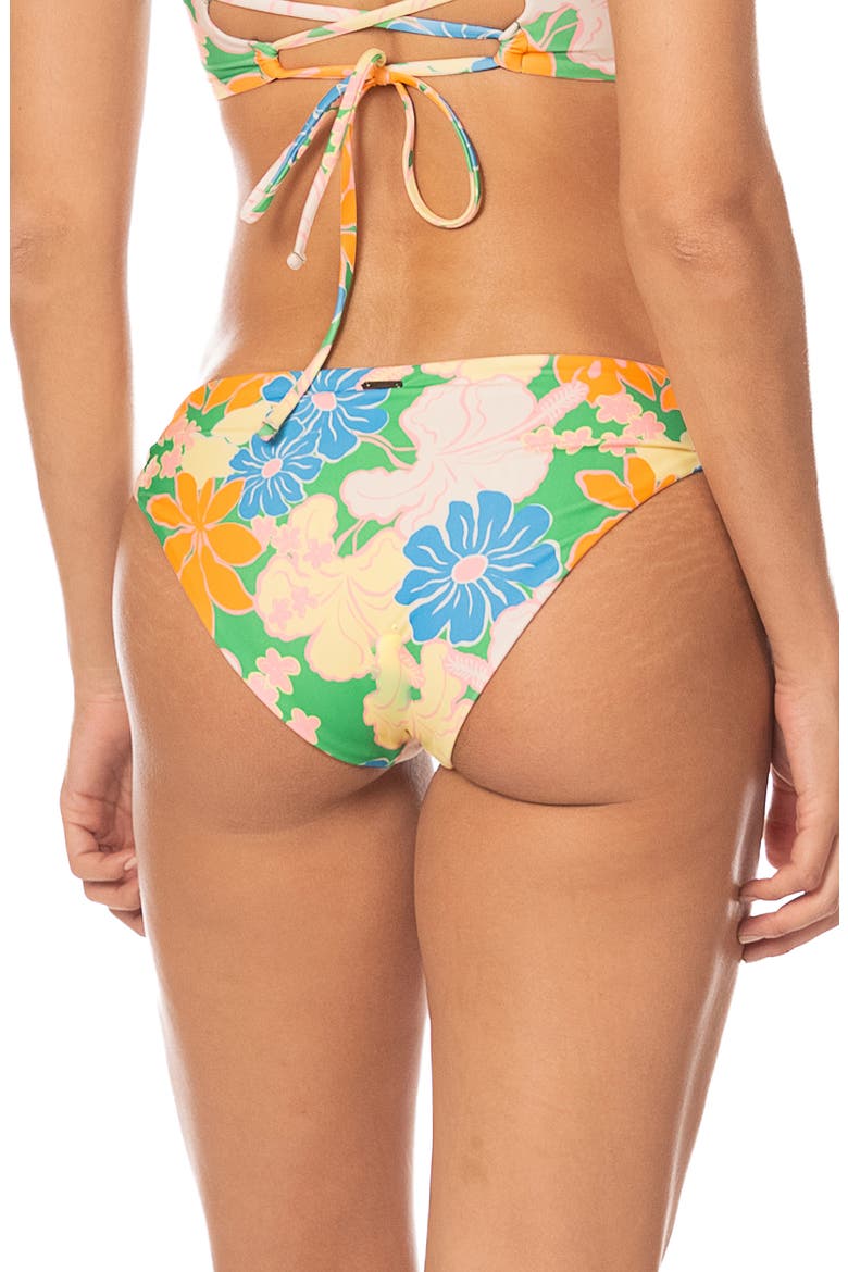 Tropic Lei Flirt Reversible Bikini Bottoms, Alternate, color, OPEN GREEN