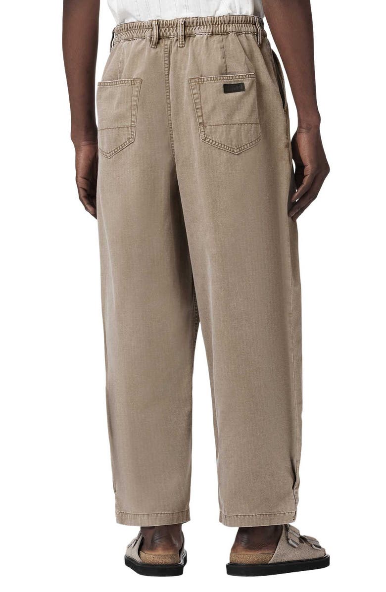 AllSaints Becco Barrel Leg Pants, Alternate, color, Stone Brown