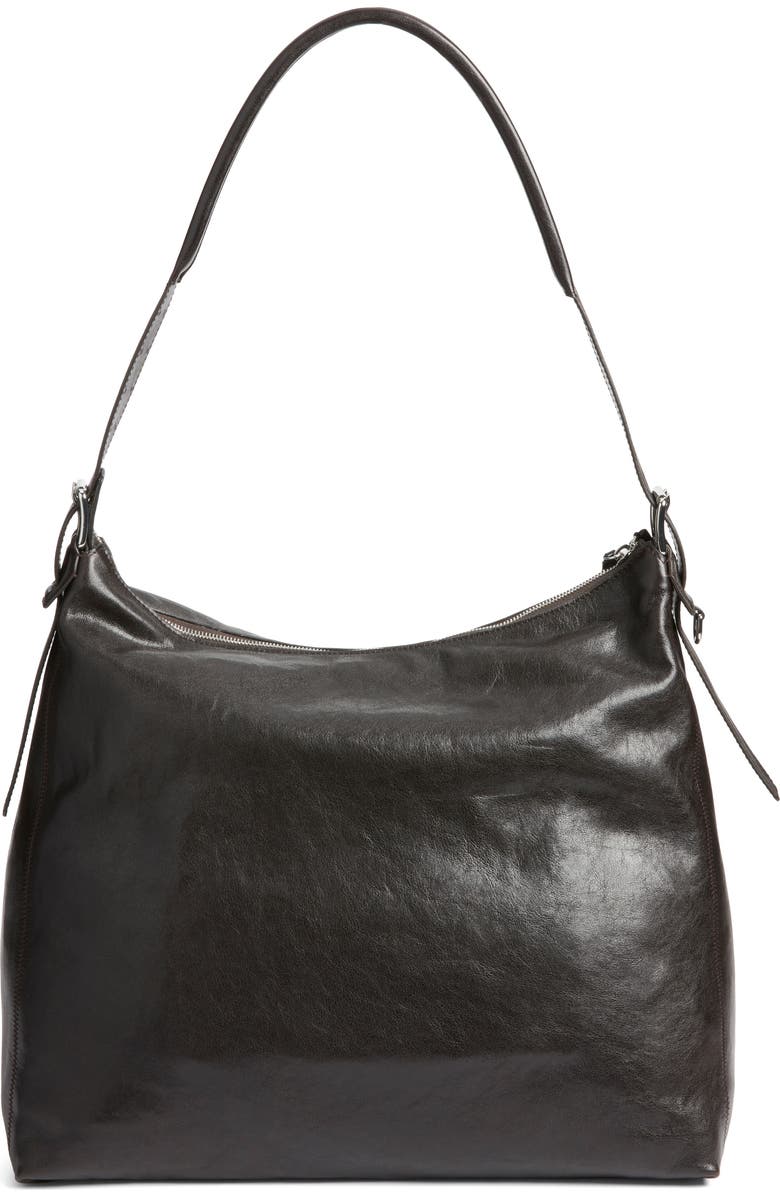 Lemaire Belted Hobo Bag, Alternate, color, Dark Chocolate