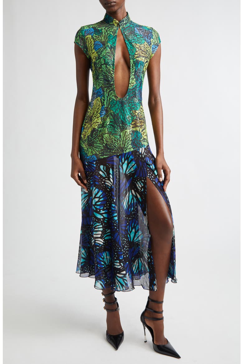 silk butterfly dress Sexy Satin Mini Butterfly Dress
