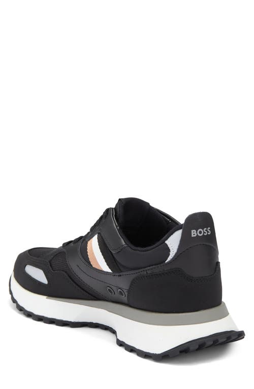 Hugo Boss Black Running-style Hybrid Sneakers In Black