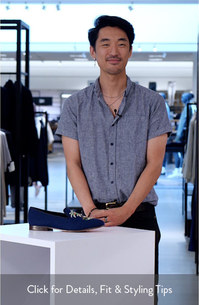 Paxton Embroidered Slipper, sales video thumbnail