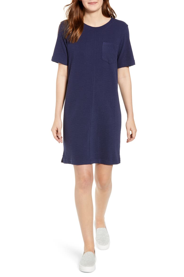 T-Shirt Dress, Main, color, NAVY PEACOAT
