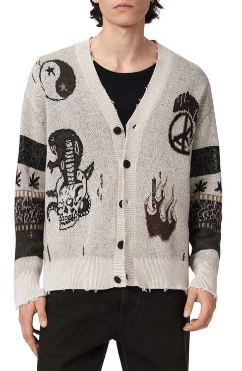 Bram Distressed Cotton Cardigan