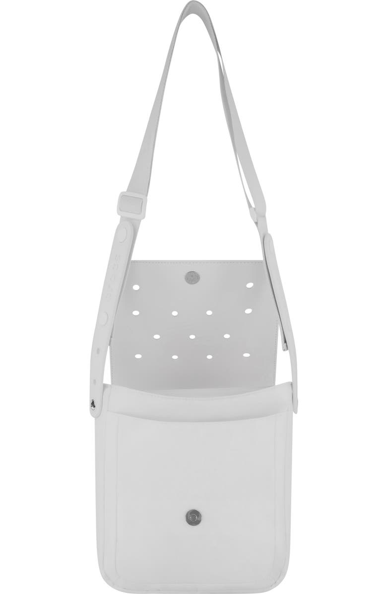 CROCS Classic Crossbody with front flap, Alternate, color, White