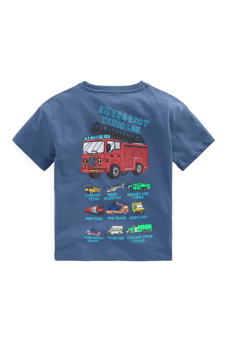 Kids' Rescue Vehicles Cotton Graphic T-Shirt, Alternate, color, VINTAGE INDIGO TRUCK