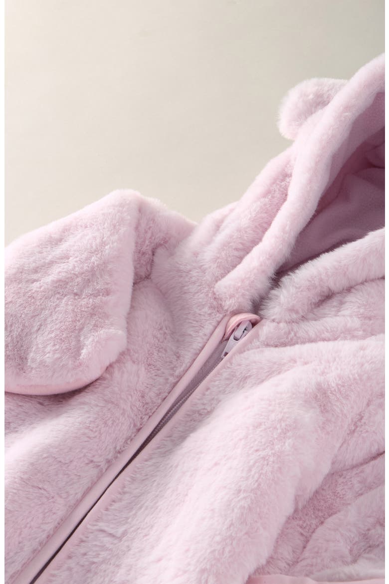 Faux Fur Bunting, Alternate, color, PINK EARLY