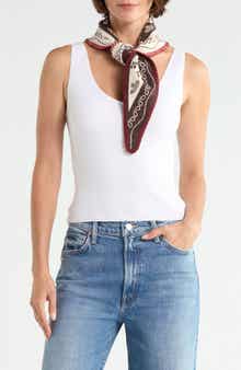 Whipstitch Bandana Triangle Scarf