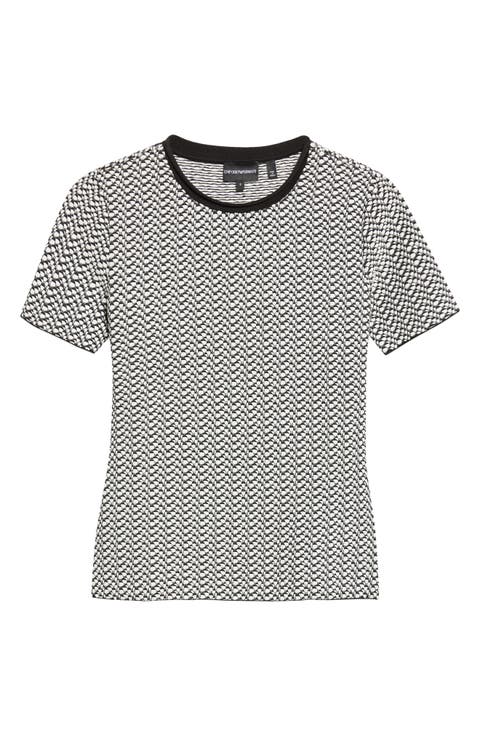 Jerseywear Geometric Jacquard Jersey Tee