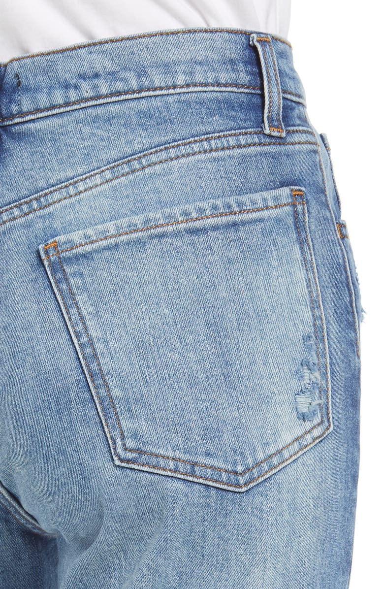 7 For All Mankind Easy Straight Leg Destroyed Jeans, Alternate, color,