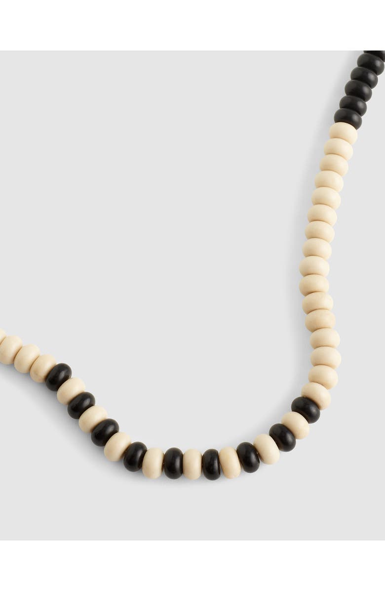 Madewell Semiprecious Coral Beaded Choker Necklace, Alternate, color, Antique Gold