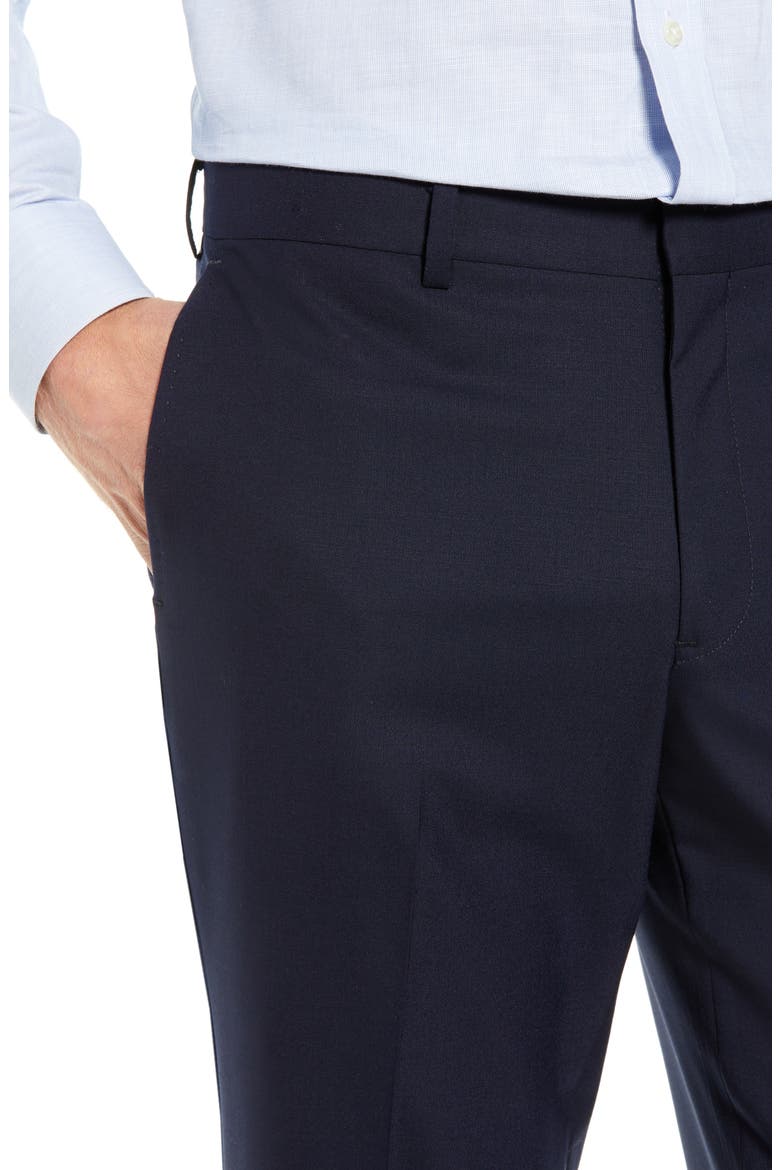 Tech-Smart Slim Fit Stretch Wool Dress Pants, Alternate, color, NAVY