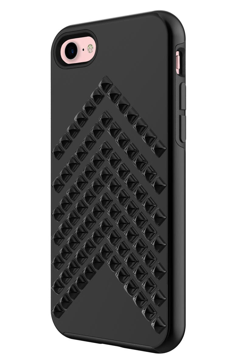 Rebecca Minkoff Chevron Stud iPhone 7 Case, Alternate, color, 