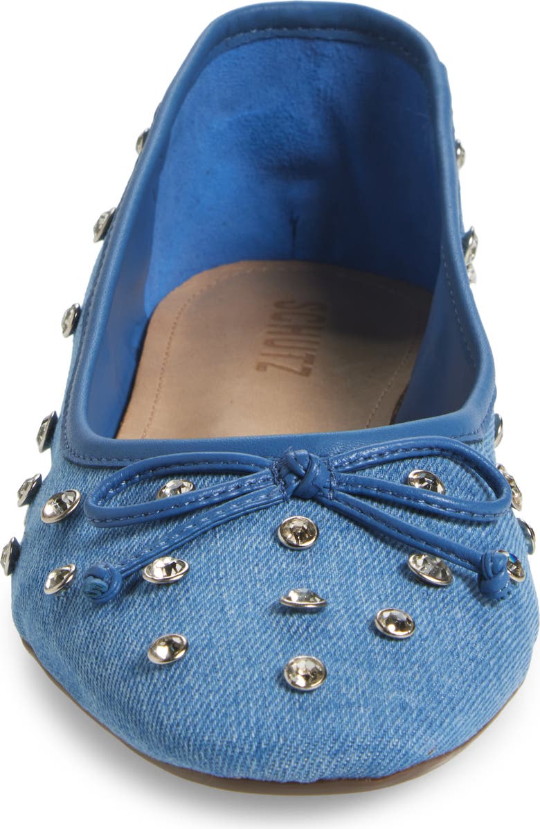 Schutz Arissa Shine Ballerina Flat, Alternate, color,