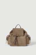 Brunello Cucinelli Suede sartorial backpack