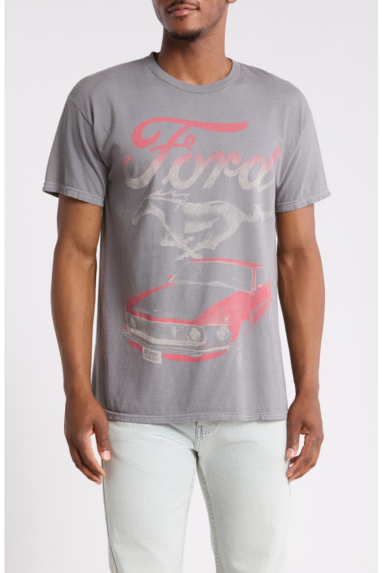 Ford Red Mustang Graphic T-Shirt, Main, color, CHARCOAL