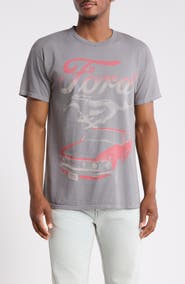Merch Traffic Ford Red Mustang Graphic T-Shirt