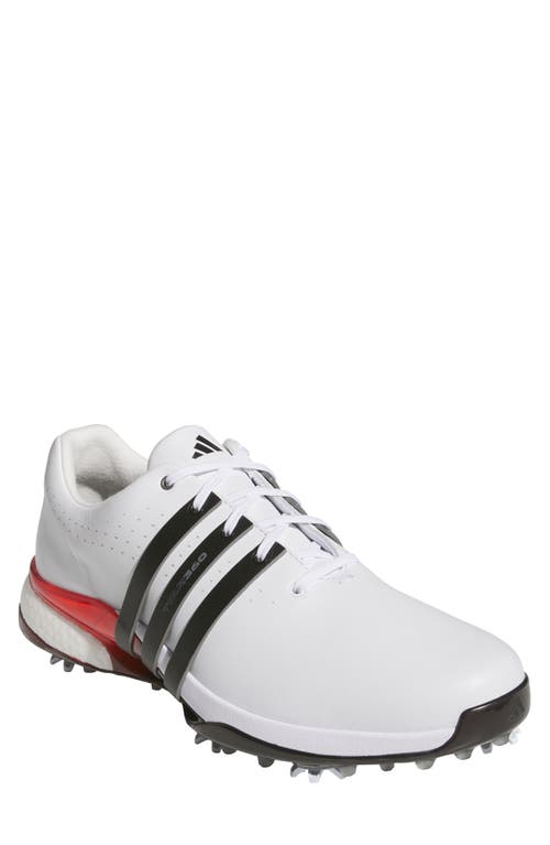 adidas Golf Tour360 24 Boost™ Golf Shoe in White/Core Black/Lucid Red  product