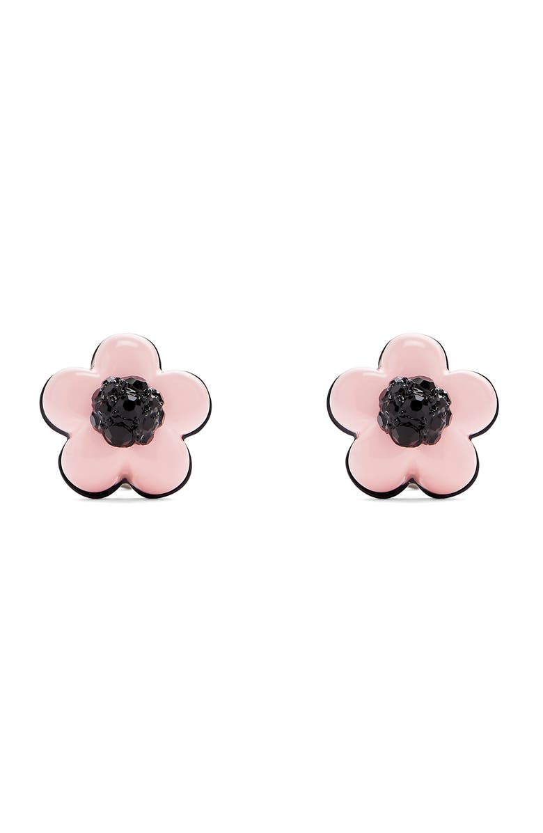 Marc Jacobs Wild Daisy Stud Earrings, Main, color, Silver/Peach