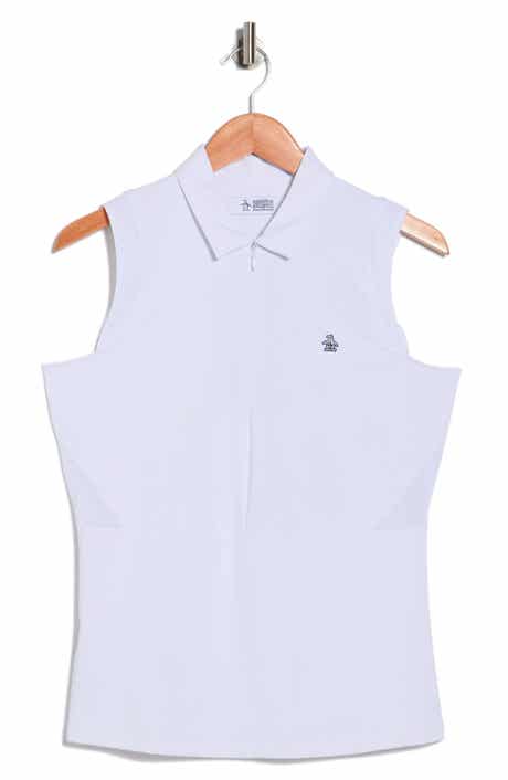 ORIGINAL PENGUIN GOLF Sleeveless Zip Polo