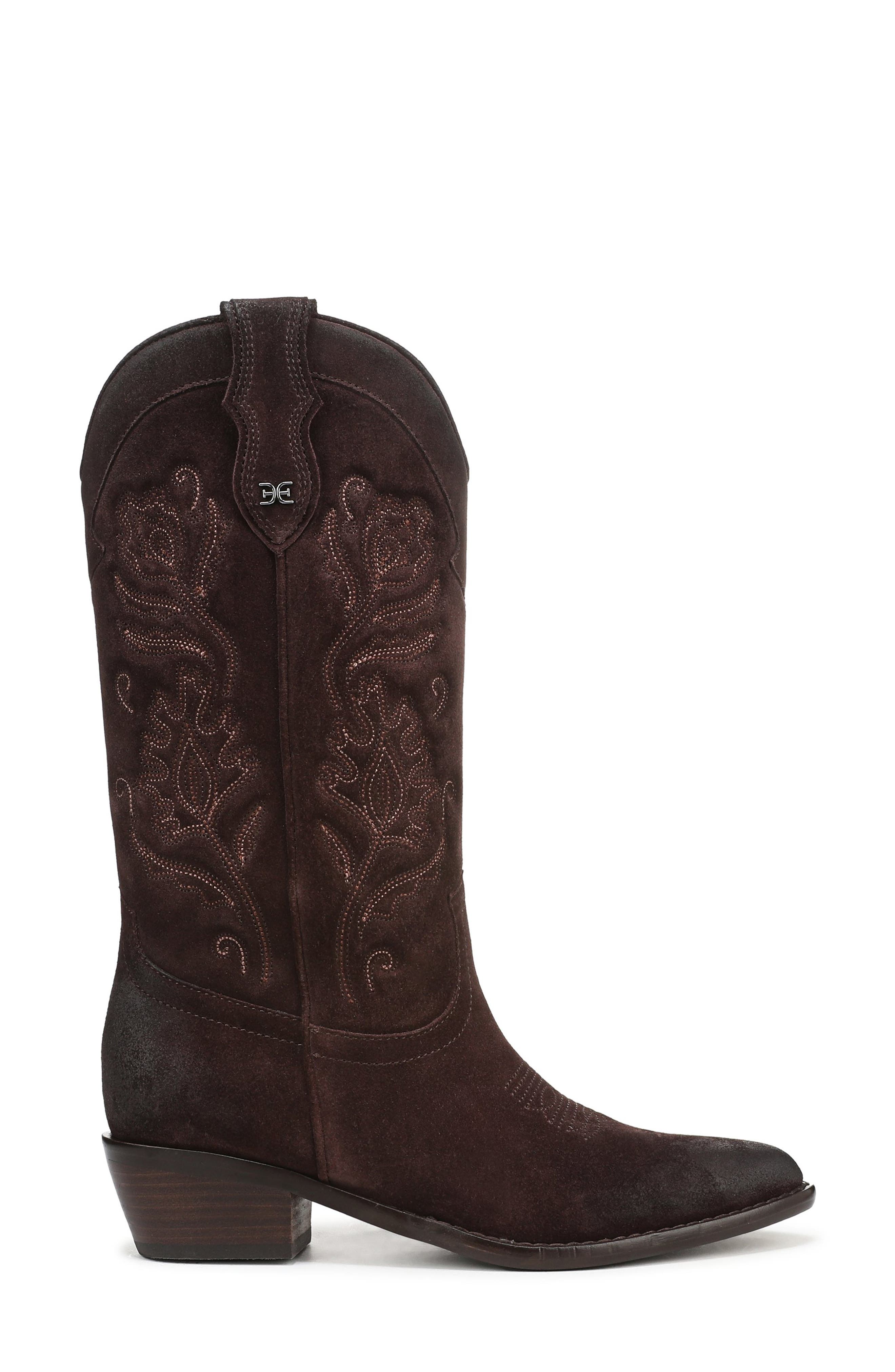 Sam Edelman Rue Western Boot, Alternate, color, Cafe Noir