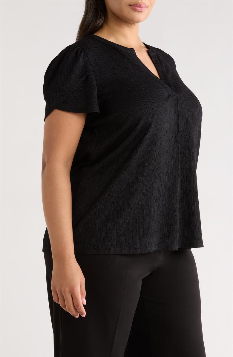 AK ANNE KLEIN Tulip Sleeve Top, Alternate, color, 