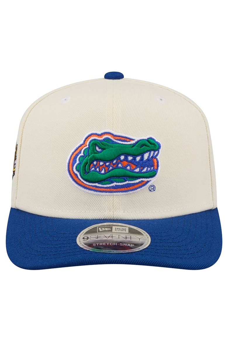 Men's New Era Cream/Royal Florida Gators America's 250th 9SEVENTY Adjustable Hat, Alternate, color, Cream