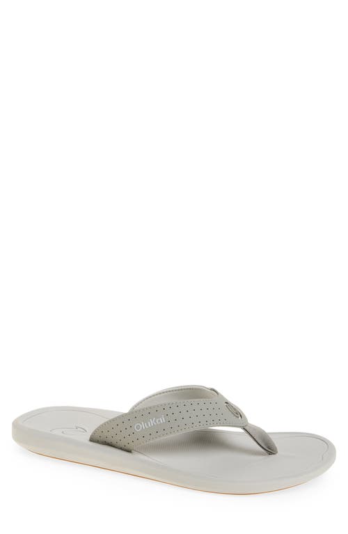Olukai Ki Flip Flop In Gray