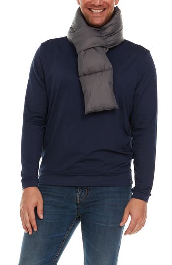 Helios The Heated Coat Paffuto Heated Scarf In Gray
