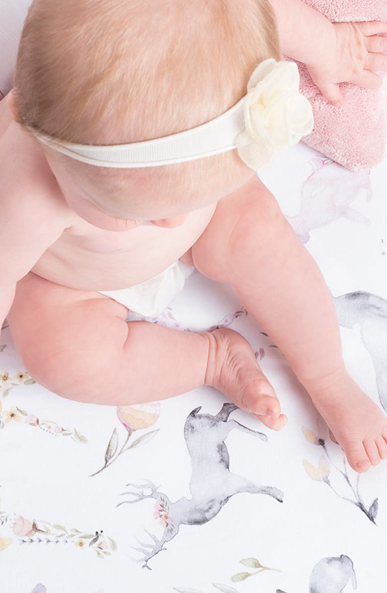 Oilo Fawn Changing Pad Cover & Fitted Crib Sheet Set, Alternate, color,