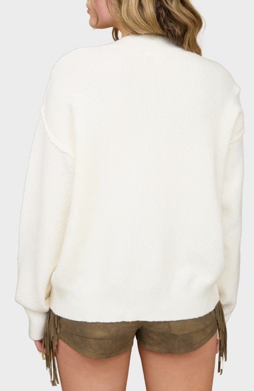 Blu Pepper Button Down Cardigan In White