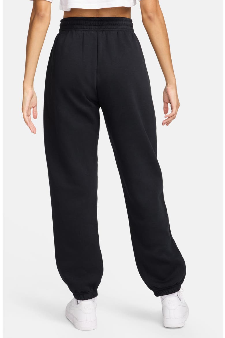 Sportswear Phoenix Fleece High-Waisted Oversized Sweatpants, Alternate, color, 010 010 BLACK/SAIL
