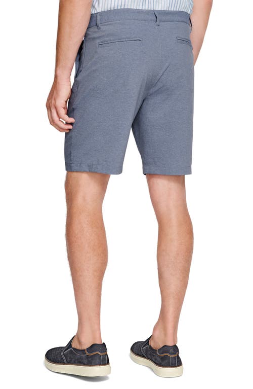 Johnston & Murphy Xc4 Performance Flat Front Shorts In Blue