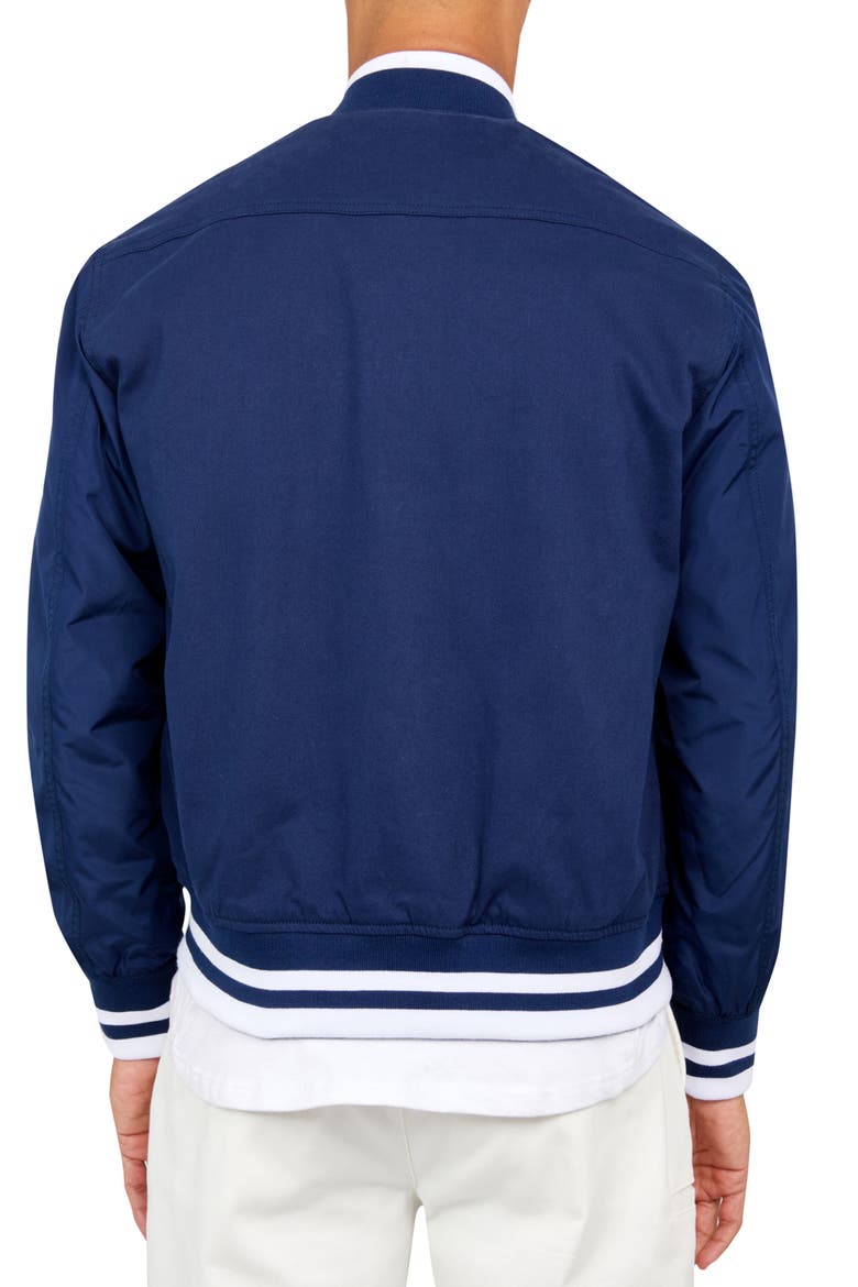 Solid Varsity Jacket, Alternate, color, NAVY