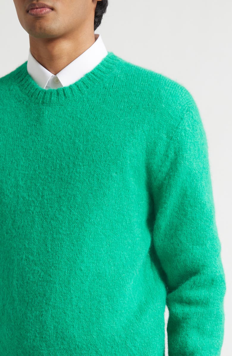 TOM FORD Alpaca Blend Crewneck Sweater, Alternate, color, Bright Green