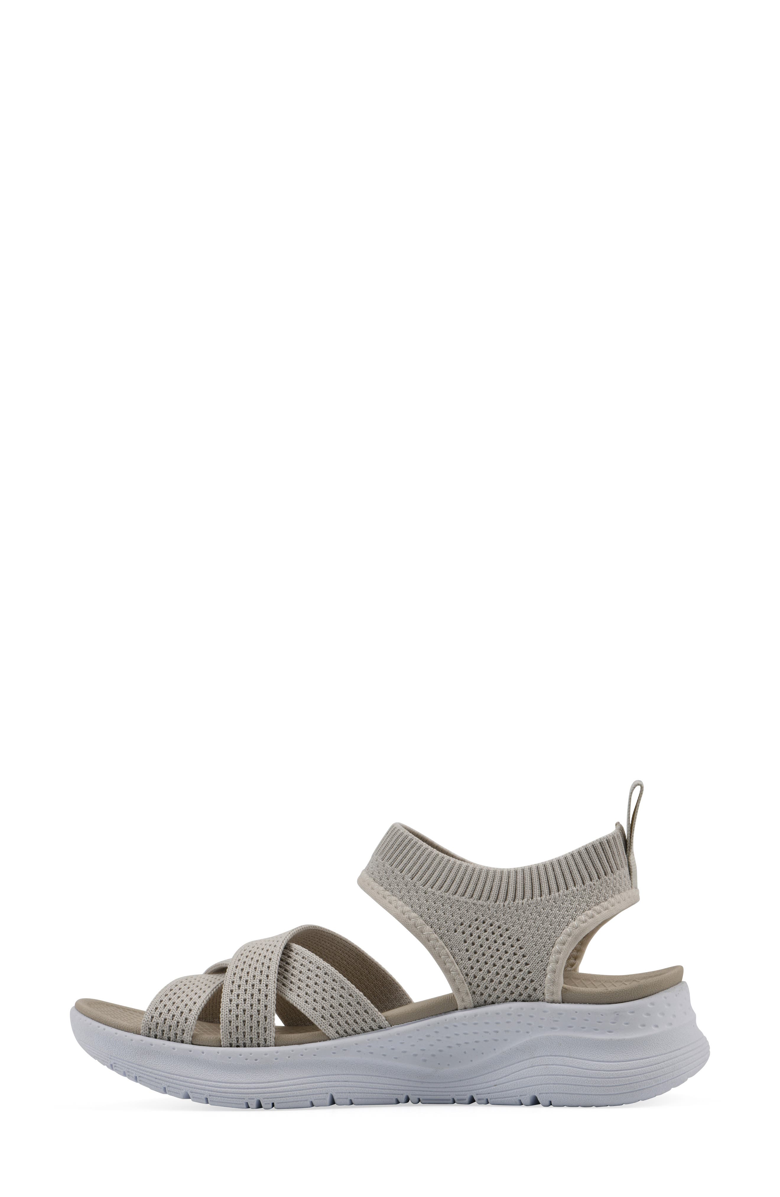 Charry Knit Sandal, Alternate, color, TAUPE FABRIC