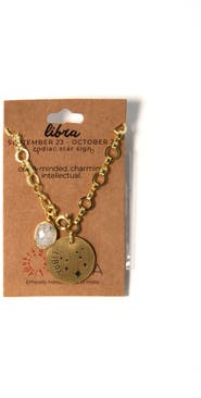 Fair Anita Zodiac Star Sign Necklace - Libra