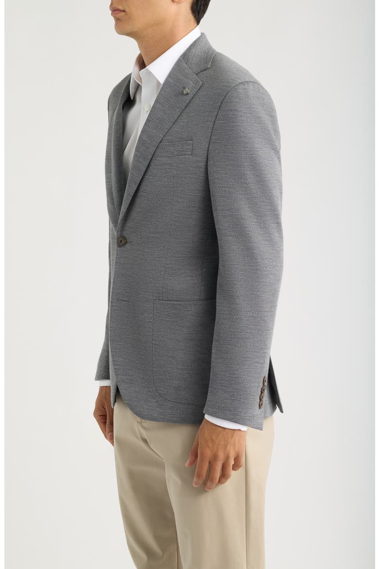 Hartford Wool Herringbone Knit Sport Coat, Alternate, color, BLUE