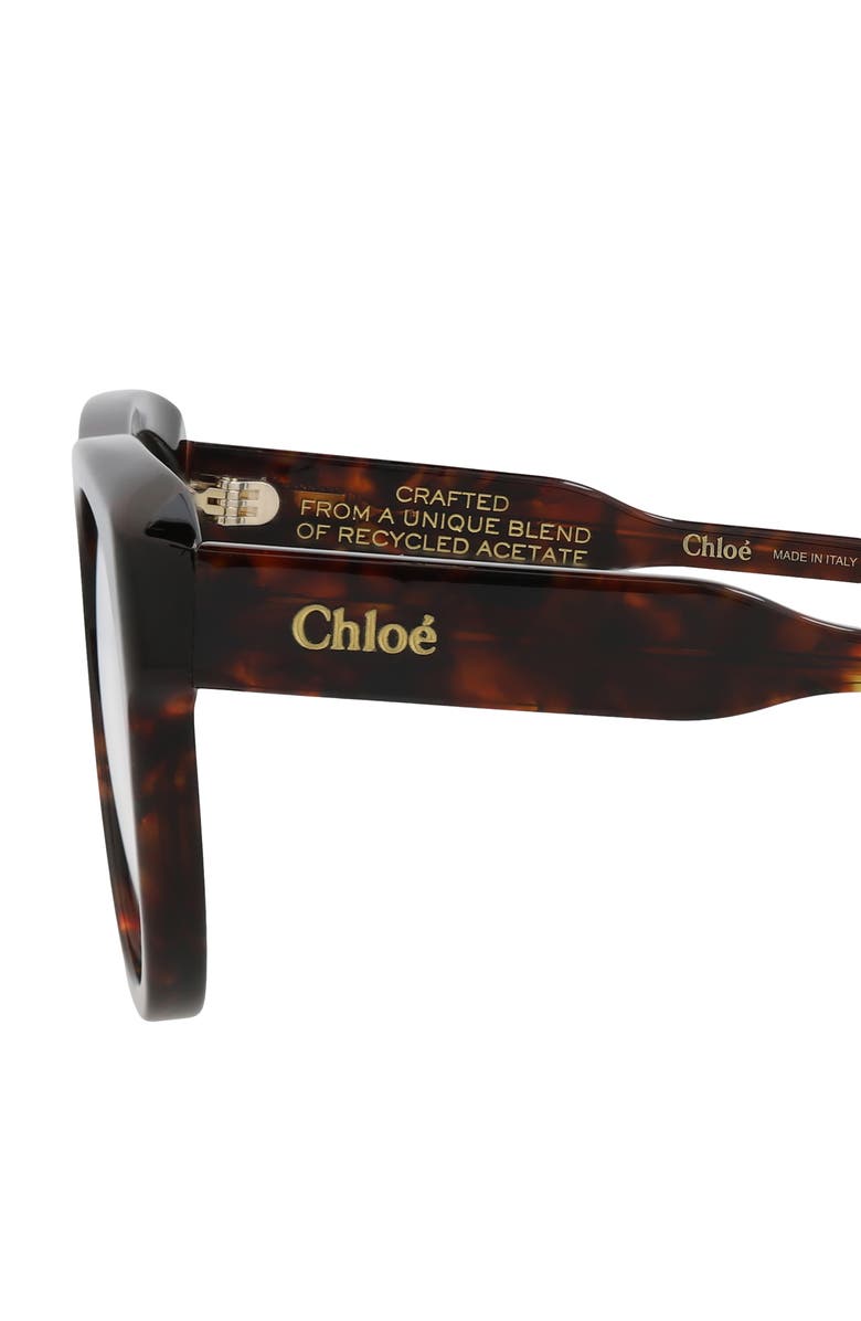 Chloé 53mm Fashion Cat Eye Optical Frames, Alternate, color, 