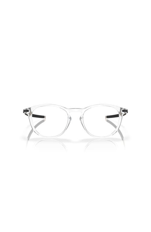 Oakley 50mm Round Optical Glasses In Metallic