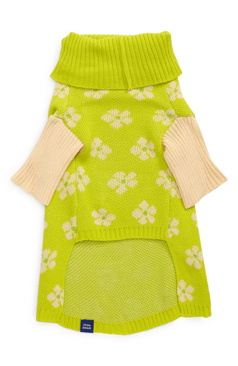Little Beast Flower Power Pet Sweater, Alternate, color,