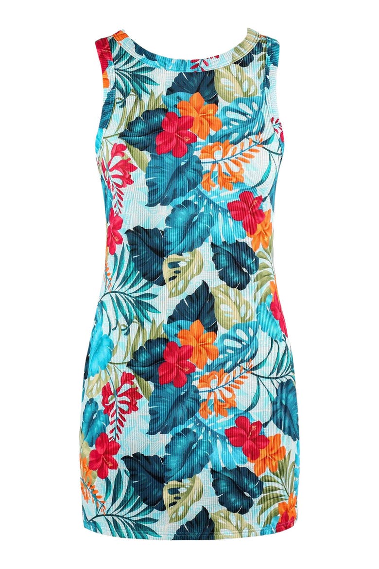 Giovanna Cover-up Dress, Alternate, color, Tiki Tango Rib